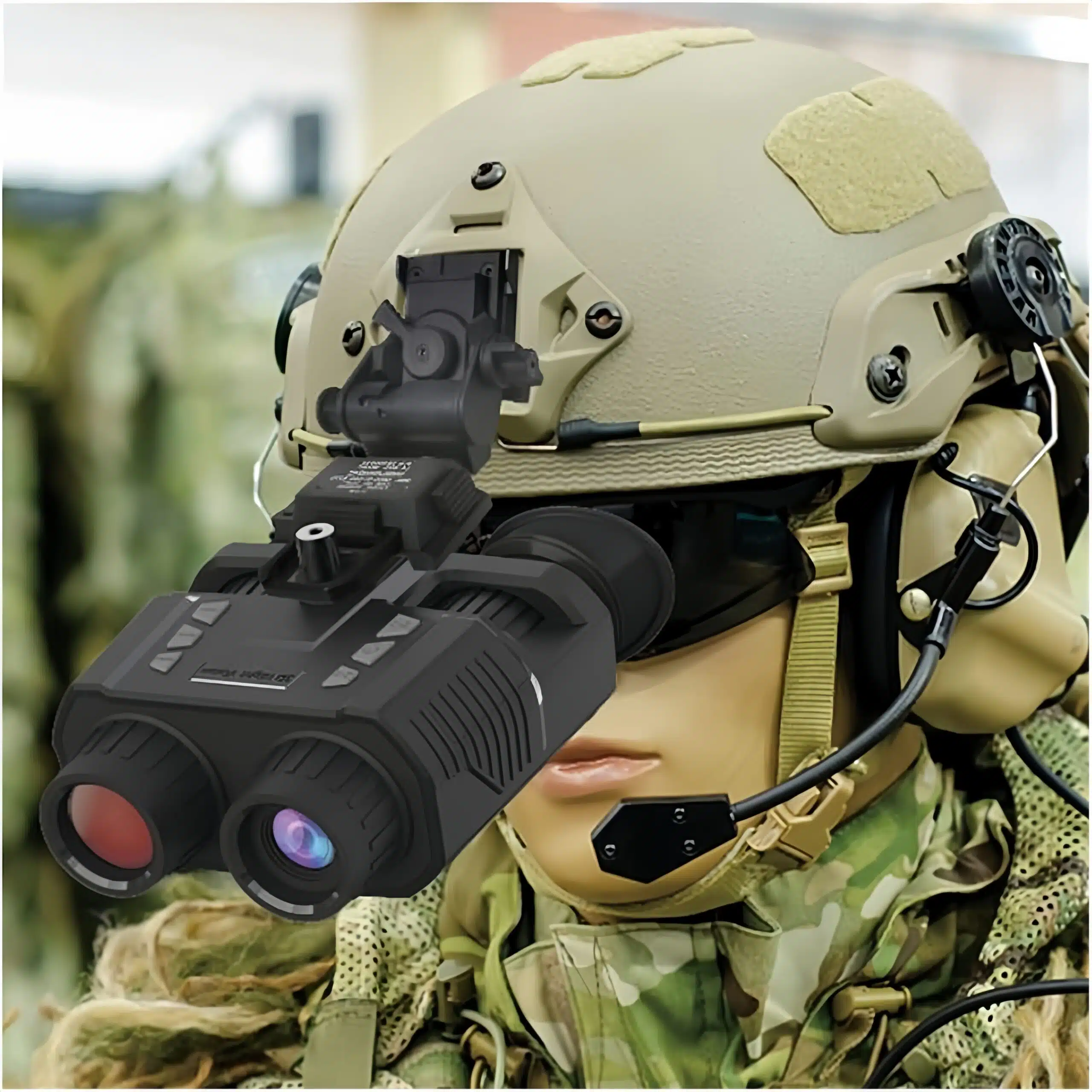 NV8000 With Helmet and Mount