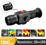Night Vision Monocular 384×288 High-Resolution Thermal Imager Scope 16X Digital Zoom Sight Camera with 6 Color Palette for Hunting Night Vision