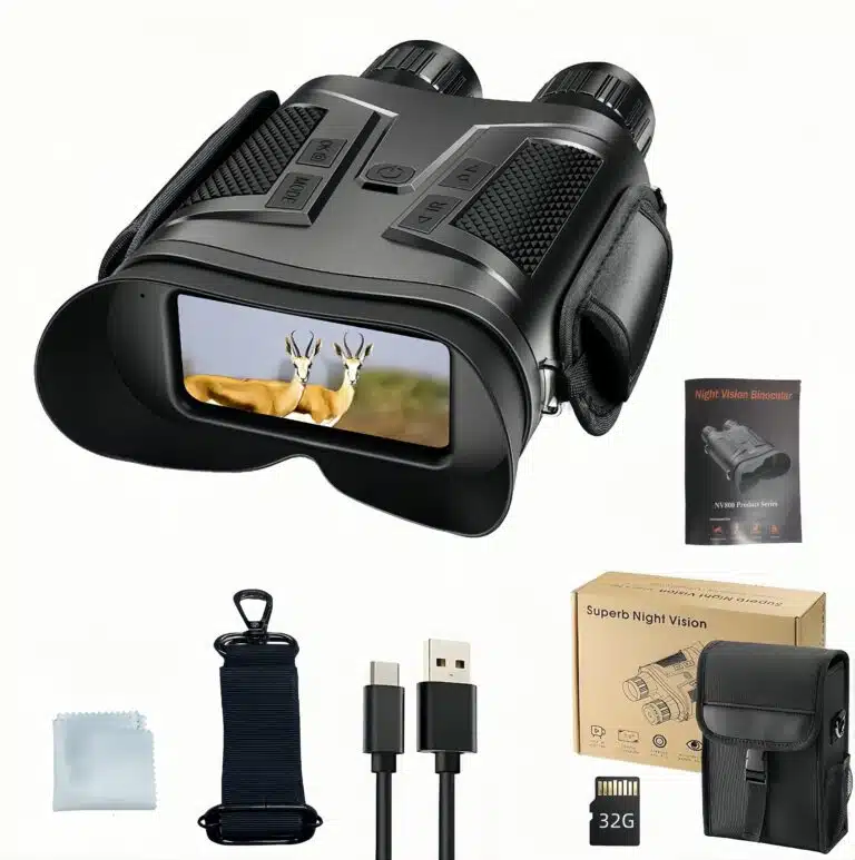 منظار ثنائي NV800AA 1080P للرؤية الليلية بالأشعة تحت الحمراء وتقريب رقمي
