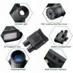 Binoculares de visión nocturna, gafas de visión nocturna con zoom digital de 8X