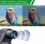 Binoculares de visión nocturna, gafas de visión nocturna con zoom digital de 8X