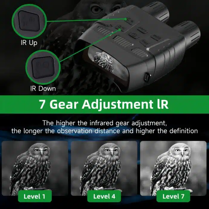 Night Vision Goggles Binoculars with LCD Screen, Infrared Digital Camera