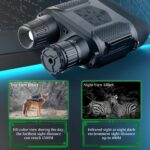 Binoculares de visión nocturna, gafas de visión nocturna con zoom digital de 8X