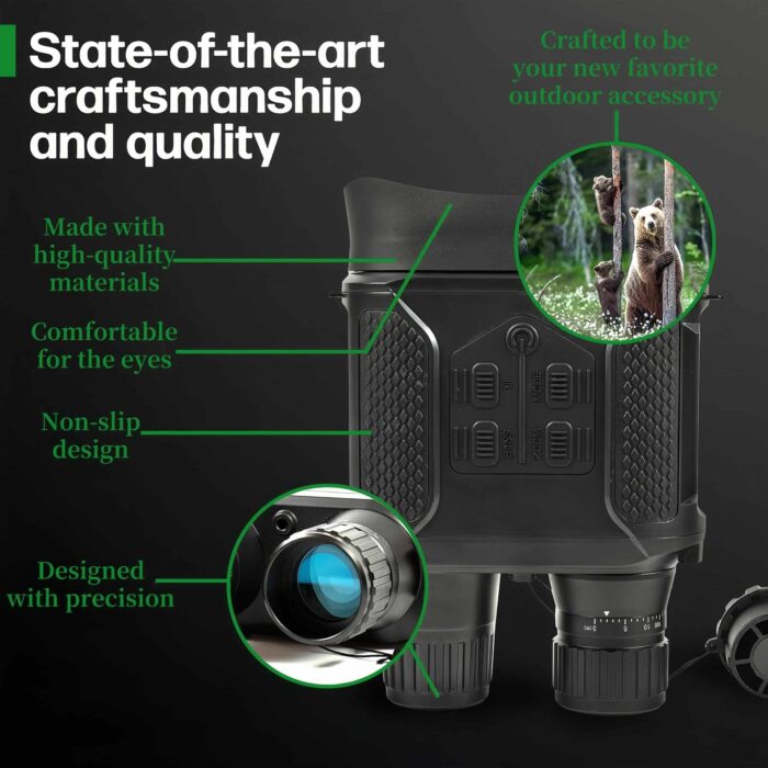 Binoculares de visión nocturna, gafas de visión nocturna con zoom digital de 8X