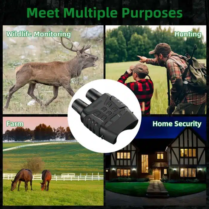 Night Vision Goggles Binoculars with LCD Screen, Infrared Digital Camera