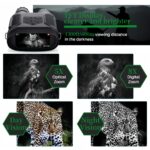 Binoculares de visión nocturna, gafas de visión nocturna con zoom digital de 8X