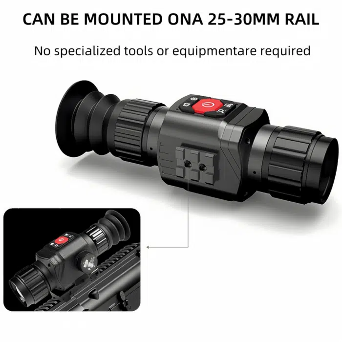 Night Vision Monocular 384×288 High-Resolution Thermal Imager Scope 16X Digital Zoom Sight Camera with 6 Color Palette for Hunting Night Vision
