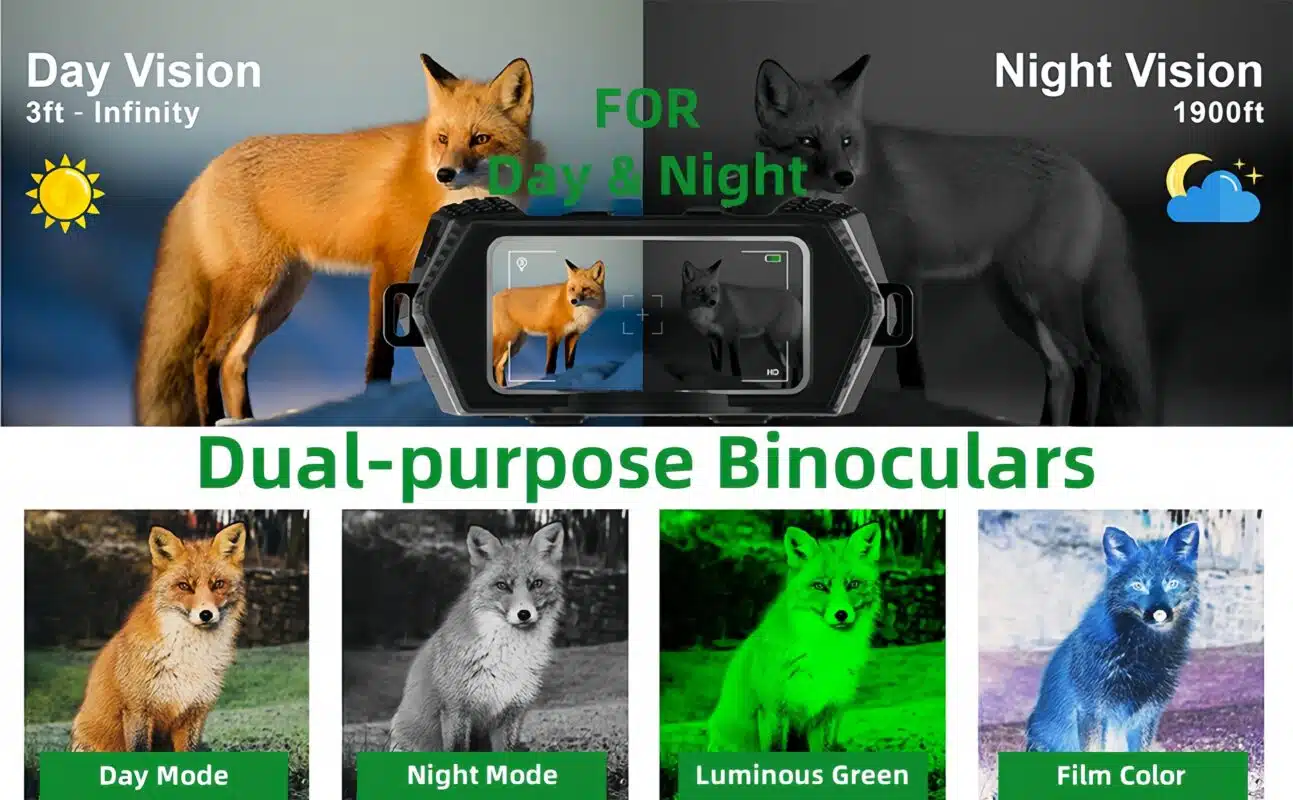Binoculars Infrared Night Vision HD 10X Lens Zoom 4X Digital Zoom