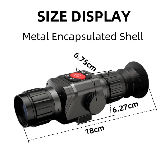Night Vision Monocular 384×288 High-Resolution Thermal Imager Scope 16X Digital Zoom Sight Camera with 6 Color Palette for Hunting Night Vision