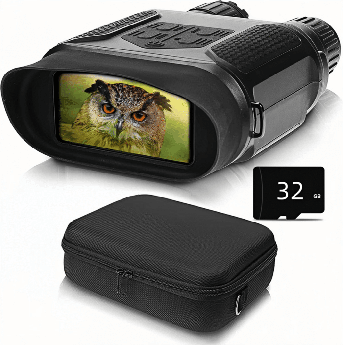 Binoculares de visión nocturna, gafas de visión nocturna con zoom digital de 8X