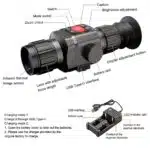 Night Vision Monocular 384×288 High-Resolution Thermal Imager Scope 16X Digital Zoom Sight Camera with 6 Color Palette for Hunting Night Vision