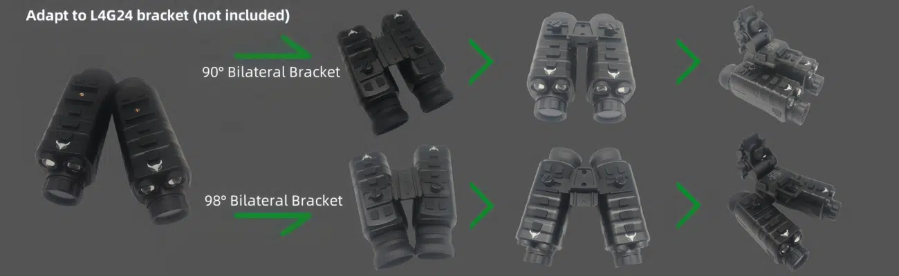 NVG40 Helm Nachtsichtbrille Bilaterale Halterung
