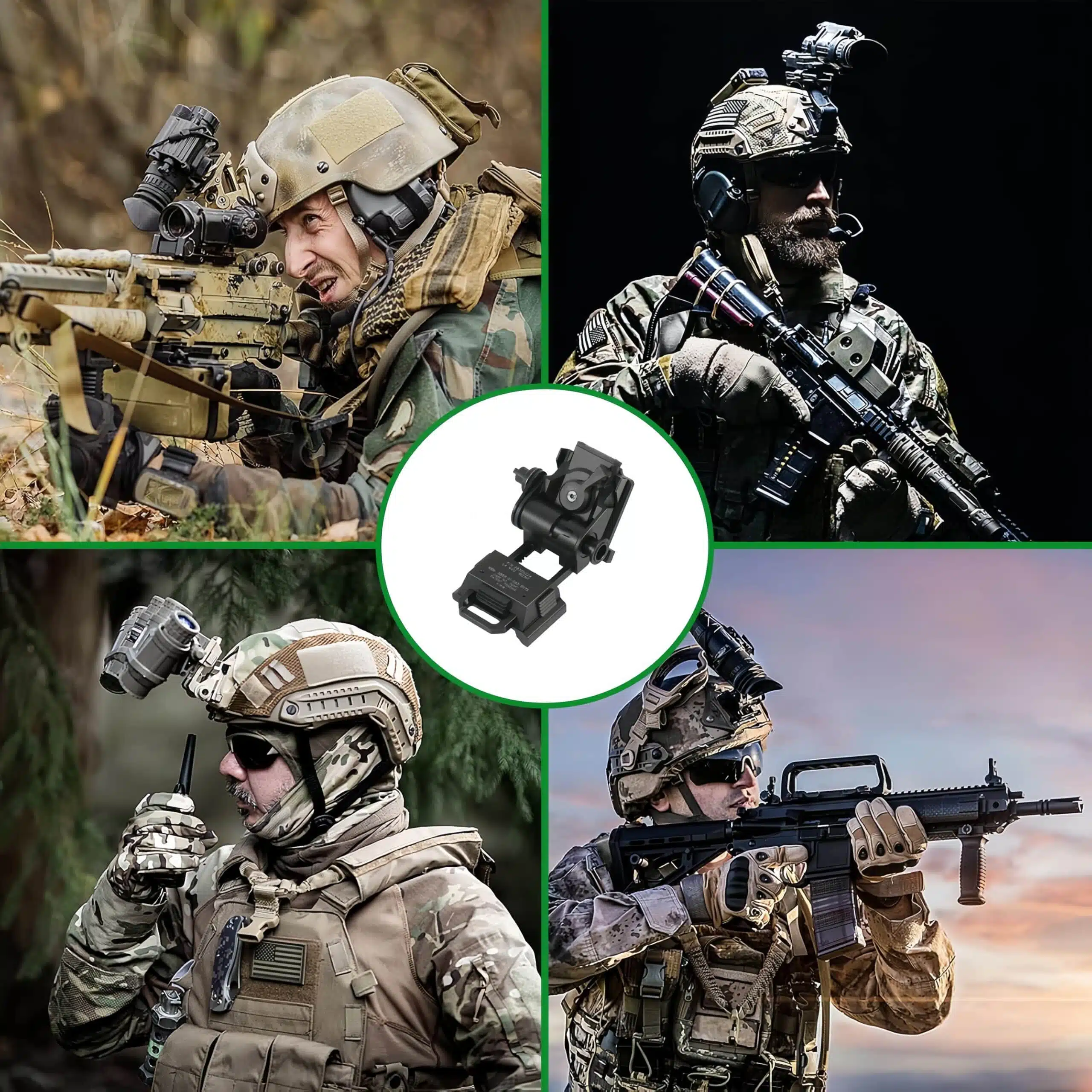 セット# COD 四眼ナイトビジョン + L4G24マウント + ヘルメット セット 