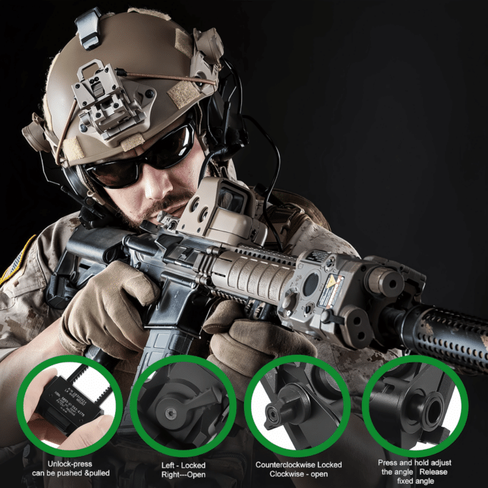Suporte de capacete para L4G24 NVG Metal Helmet Mount