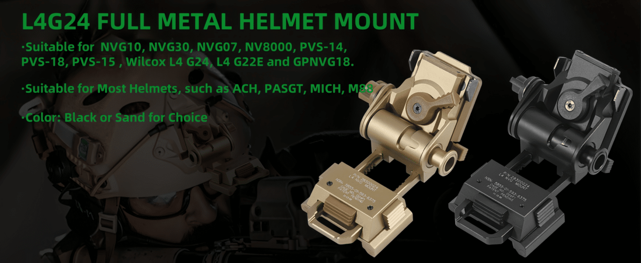 Suporte de capacete para L4G24 NVG Metal Helmet Mount