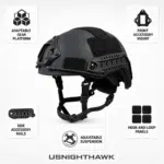 FAST Tactical Helmet | 7mm ABS Adjustable Fit - Image 3