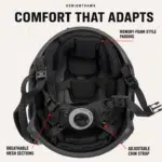FAST Tactical Helmet | 7mm ABS Adjustable Fit - Image 5