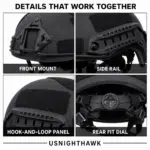 FAST Tactical Helmet | 7mm ABS Adjustable Fit - Image 6