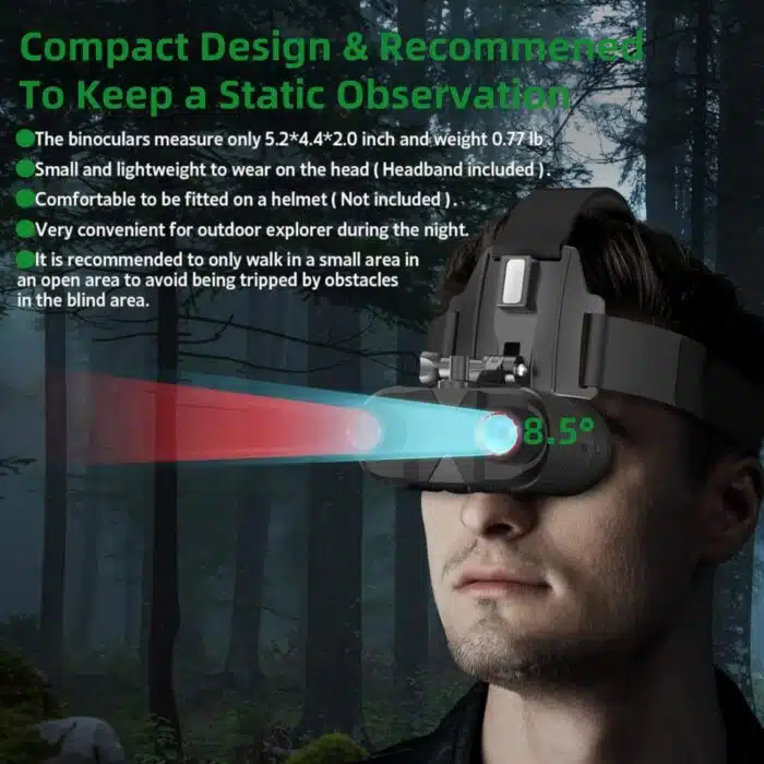 NV8160 Lunettes de vision nocturne montées sur la tête