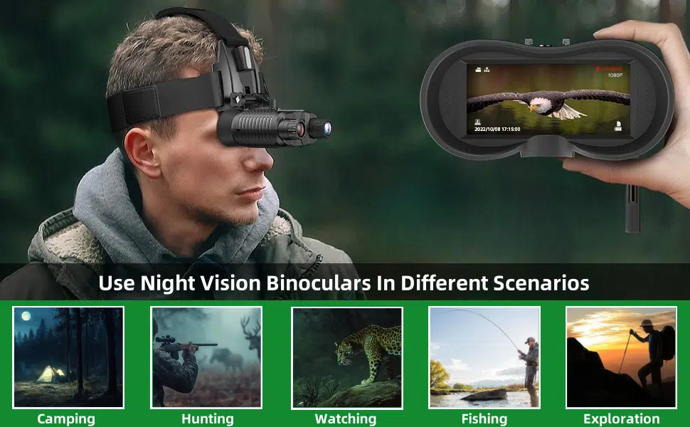 NV8160 Lunettes de vision nocturne montées sur la tête