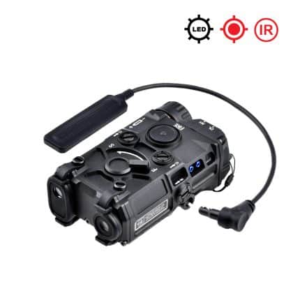 Black - OGL Red Laser / IR / LED Flashlight / Strobe