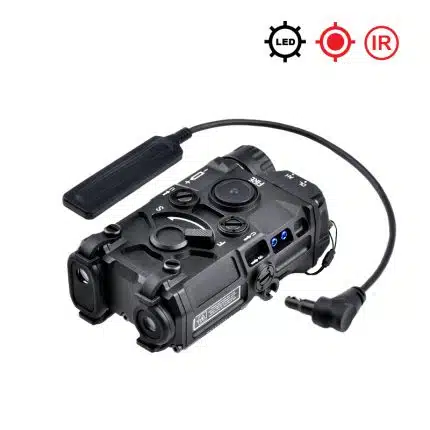 Schwarz – OGL Rotlaser-/IR-/LED-Taschenlampe/Blitzlicht