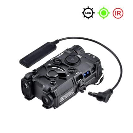 Black - OGL Green Laser IR LED Flashlight Strobe