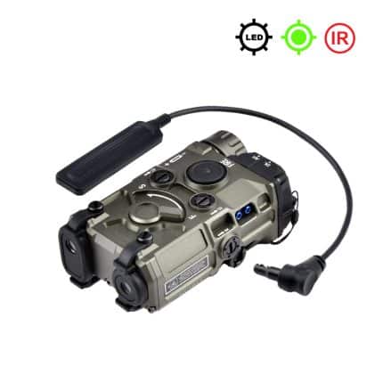 Grey - OGL Green Laser IR LED Flashlight Strobe
