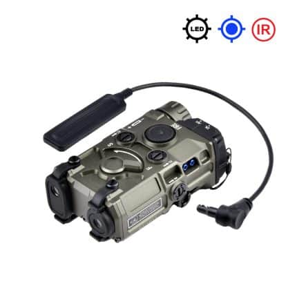 Grey - OGL Blue Laser IR LED Flashlight Strobe
