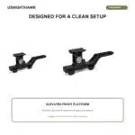 Tactical Riser 20mm Rail - GBRS Style Hydra Mount for Red Dot & PEQ Laser - Imagem 13