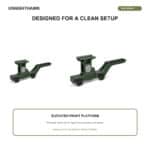 Tactical Riser 20mm Rail - GBRS Style Hydra Mount for Red Dot & PEQ Laser - 画像 (14)