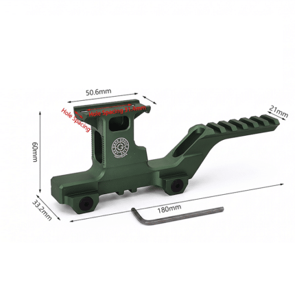Height-60mm-Tactical-Riser-Rail-Green