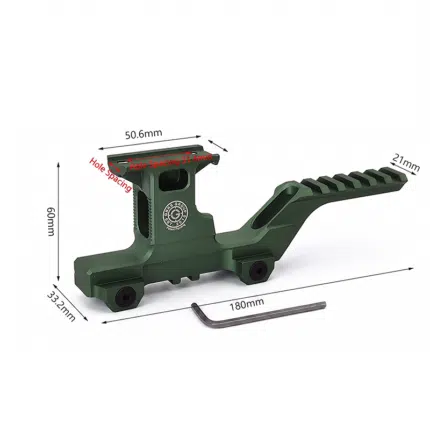 Height-60mm-Tactical-Riser-Rail-Green
